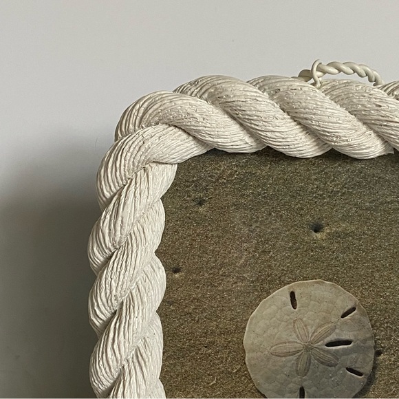 Rope Frame Sheffield Home Nautical Resin White Twisted 4 X 6 Photo Beach EUC - Picture 8 of 16